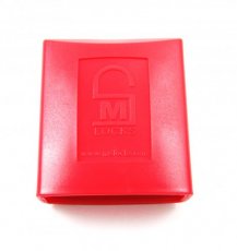 Red padlock cover
